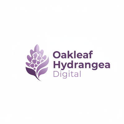 Oakleaf Hydrangea Digital Logo